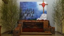 Grób Chrystusa w kościele Podwyższenia Krzyża Świętego w Zwoleniu