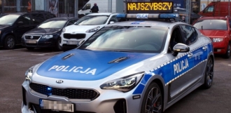 Pojazd policyjnej grupy Speed/fot. KSP